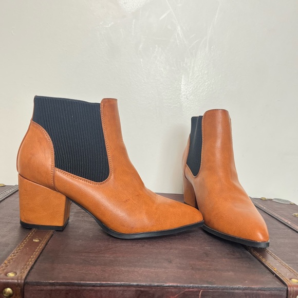 Brown Chelsea Ankle Booties - Picture 4 of 11